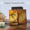 SIOKUY Tarot Cards Deck, Luxury Tarot Card Deck, Splendid Classic Tarot Deck, Durable Waterproof Gold Foil Tarot Decks for Beginners (Rimless Gold)