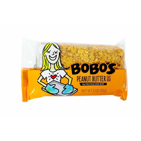 Bobo's Oat Bars Oat Bar, All Nat, Pt Butter, 3 Ounce (Pack of 12)