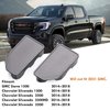 Moonlinks Bed Rail Stake Pocket Covers Compatible with 2014-2018 GMC Sierra 1500 and Chevrolet Silverado Stake Pocket Hole Plug Covers 1500/2500/2500HD/3500HD(Set of 2)