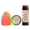 Jammin' Like Schmuckers Soothing & Luscious Lips by OverSoyed Exfoliator & Chapped Lip Repair Lip Care Combo | Artisan Handcrafted to Order Strawberry Jelly Sugar Sweet Lemon Flavored Exfoliating Sugar Lip Scrub & Lip Moisturizer Balm Gift Set