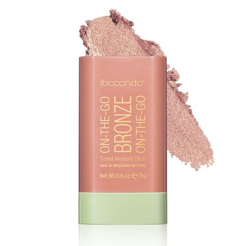 Yeweian Cream Contour Stick, Face Shimmer Bronzer Stick, Blendable Natural Glow Highlighter Makeup Stick, Multi-Use Tinted Solid Moisturizer Stick,Body Face Illuminator Luminizer,02 Soft Glow