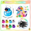 Shappy 48 Pcs Cruise Duck Bulk with Sunglasses Sets 2 x 1.9 x 2.4 Inch Mini Sailing Rubber Ducks Summer Cruise Ship Toy Squeaky Duck Bath Party Toy Duckies for Birthday Party Favors (Multicolor)