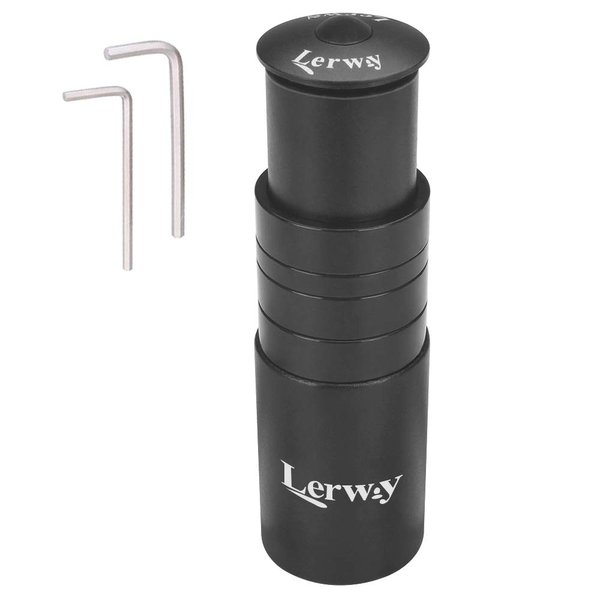 LERWAY Bike Stem Riser Extender MTB Handlebar Stem Adapter with Hex Key for 1-1/8" 28.6mm Fork Aluminum Black