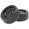 ShareGoo RC 1/10 Scale On Road Tires OD2.55 Rubber & Wheel Rims 12mm Hex Compatible with Traxxas 4 Tec 2.0 Tamiya TT01 XV01 Kyosho WR8 Sakura WLtoys HPI 1/10 RC On Road Racing Car