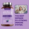 Vitamin Bounty Elderberry Organic Elderberry Capsules for Adults - Elderberry Vitamin C and Zinc Supplement, & Echinacea, Immune System Support, Advanced 5-in-1 Blend, Non-GMO - 60 Capsules