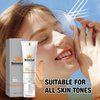 Generic Tinted Sunscreen for Face SPF 50, Hydrating Sun Essence Face Sunscreen, Korean SPF 50+ PA++++ No White Cast, Hydrating, Moisturizing, UV Defense, Travel Size