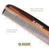 Kent 7T Handmade All Fine Tooth Pocket Comb for Men, Hair Comb Straightener for Everyday Grooming Styling Hair, Mustache and Beard, Use Dry or with Balms, Saw Cut and Hand Polished, Made in England