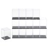 15PCS Minifigure Display Case for Lego Minifigure Clear Acrylic Building Block Display Box Storage for Action Figures Blocks Stackable Storage Case Gift for Lego Lovers