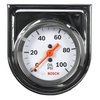 Actron Bosch SP0F000044 Style Line 2" Mechanical Oil Pressure Gauge (White Dial Face, Chrome Bezel)