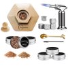 Cocktail Smoker Kit with Torch,Old Fashioned Smoker Kit with 6 Flavour Wood Chips and 4 Ice Cube Whiskey Stone for Bar Lovers,Father,Husband gift (Butane Not Included)
