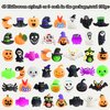 100Pcs Halloween Kawaii Squishies,Mini Mochi Squishy Squeeze Toys Stress Reliever Anxiety Packs for Kids Halloween Party Favors (Halloween)