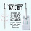 Makartt Nail Drill Bits Safety Tungsten Carbide Cuticle Remover Drill Bit Under Nail Cleaner Dead Skin Nail Prepare 3/32" For Electric Nail File Machine, Manicure Nail Salon Supply
