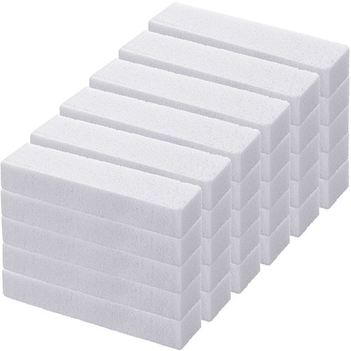Norme Pumice Stones for Cleaning Pumice Scouring Pad, Pumice Stick Cleaner for Removing Toilet Bowl Ring, Bath, Household, Kitchen, Pool, 5.9 x 1.4 x 0.9 Inch (White)