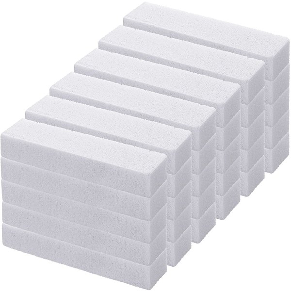 Norme Pumice Stones for Cleaning Pumice Scouring Pad, Pumice Stick Cleaner for Removing Toilet Bowl Ring, Bath, Household, Kitchen, Pool, 5.9 x 1.4 x 0.9 Inch (White)