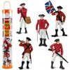 Safari Ltd. Revolutionary War British Army Designer TOOB - Set of 6 Detailed Miniature Figures Including General Cornwallis - Educational Toy Figurines for Boys, Girls & Kids Ages 3+