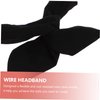 Beatifufu 4pcs Hair Tie Hair Jewels for Women Girl Headbands Wire Headband Headbands for Women Makeup Elastic Daily Headwear Twisted Hairband Spa Headbands for Girls Scarf Iron Bow Tie
