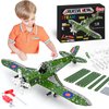 STEM Building Toys Model Airplane Kits for Boys 8-12,Airplane Model Scale 1:32 Metal Building Kit,Erector Set Model Planes for Kids 8-12,Best Airplane Gifts for Hurricane Fighter Fans