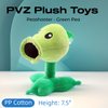 Dyharnsty 4Pcs Plants vs Zombies Plush Toys Peashooter Soft Figure Doll, Plants vs Zombies Toys PVZ Plush Plants 1 2 Set