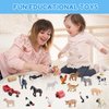 EOIVSH Farm Animal Figures Toys for Kids Toddlers, 22pcs Farm Figurines Playset Includes Farmer Tractor Figures, Realistic Barn Toy Pretend Play Set for Boys Girls 3-12 Years Old
