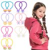 PinkSheep Hair Tie, 16 Count Cute Hair Accessories with Flower Balls for Girls Ages 0-5, Suitable for Various Occasions