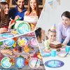 Justforjoyful 48 Guests Music Themed Birthday Decoration Disposable Tableware Plates and Pop Singer Themed Party Supplies for Girls Birthday Party Fans Celebration