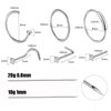 Gakonp Nose Piercing Kit 34pcs Piercing Kit with Stainless Steel Piercing Needles 18G Piercing Piercing Clamps Gloves Nose Ring Nose Nail for Body Piercing Kit Piercing Supplies