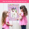 T-Antrix Pin The Hat on The Cat Party Games -Cat Themed Birthday Games for Girls with 21'' x 28'' Poster, Resuable Hats Stickers Carnival Party Supplies Kids Birthday Party Favor Sets