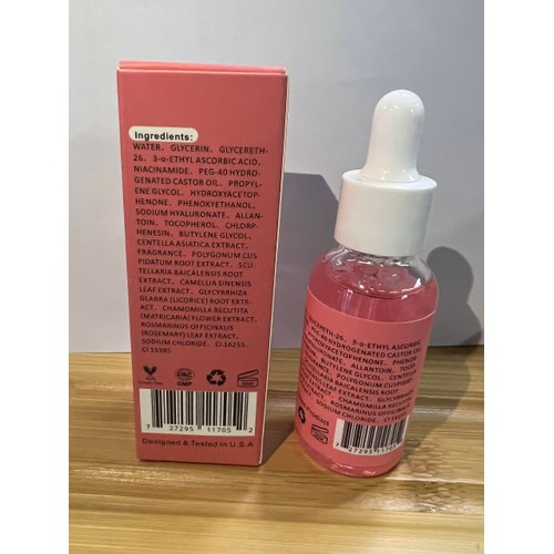 4 in 1 Facial Serum | Brightening, Pigment Control & Anti-Aging Serum with Hyaluronic Acid, Niacinamide, Vitamin C & E | Perfect Face Serum for All Skin Types | 1 oz.