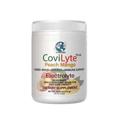 DrStellaMD CoviLyte Peach Mango - Electrolyte, Energy drink, 30 Servings (Pack of 1)
