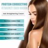 2024 Protein Correcting Hair Straightening Cream, Silk &Gloss Hair Straightening Cream for curly and frizzy or wavy Hair, Deep Nourishing Fast Smoothing Collagen Hair Straightener Cream (1pc)