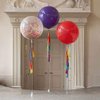 IN-JOOYAA 24 Inch Latex Round Balloons 5 Pack Clear Thick Big Balloons for Party Decorations