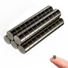 rhinocats 50pcs Small Magnets，N35 Tiny Magnets, Mini Round Fridge Magnets，Super Strong Magents,Multi-Use for Office, DIY, Crafts and Science, 5x3mm(Black)