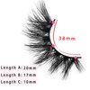 GOO GOO Mink Eyelashes, Middle Long Crossed Cluster Type False Eyelashes 20mm Natural Layered Effect Hand Made Strips Siberian 3D Mink Lashes Fluffy Full Fake Eyelashes