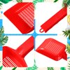 Seenelling 3 Pcs Beach Mesh Shovel Sand Sifter for Boys and Girls Shell Scooper for Beach Shell Collecting Scooper for Picking up Shells, Shark Tooth, Beach Accessories
