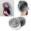 Silver Gray Hair Color Wax, Natural Hairstyle Wax 4.23 oz, Temporary Hairstyle Cream for Party, Cosplay, Halloween, Daily use, Date, Clubbing (Silver Grey)
