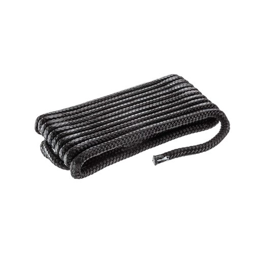 Attwood 117608-7 Premium Double Braided Nylon Dock Line, 3/8-Inch Thick, 20 Feet Long, Pre-Spliced One End, Black