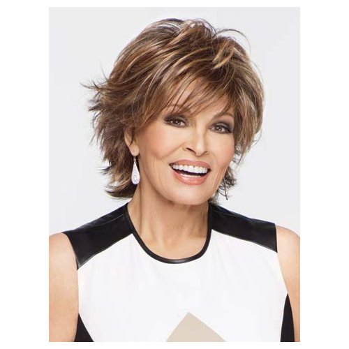 VINOBOW Short Wigs for White Women Pixie Cut Straight Karen Wig Golden Brown Heat Resistant Synthetic Short Hair Wig