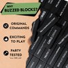 Buzzed Blocks Adult Drinking Game - 54 Blocks with Hilarious Drinking Commands on 40 of Them | Perfect Party Starter | Entertaining Party Game for Adults | Novelty Funny Gift (Black)