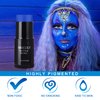 MEICOLY Blue Face Paint Stick(1.06 Oz),Grease Waterproof Dark Blue Body Paint Stick for Halloween SFX Avatar Smurf Mystique Makeup,Blue Eye Black Stick,Royal Blue Face painting for Adults and Kids