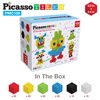 PicassoTiles 0.5” Pixel Magnetic Puzzle Cube 100 Piece Mix & Match Cubes Sensory Toys STEAM Education Learning Building Block Magnets Children Construction Toy Set Stacking Magnet Creative Kit PMC100