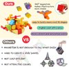 LOOIKOOS Magnetic Blocks,Magnetic Building Tiles for Kids 3-5 4-6,Montessori Toys for 3 4 5 6 Year Old Boy,Preschool STEM Educational Sensory Magnet Vehicle Toys for Ages 3-5 4-6 Year Old Boys