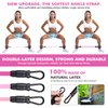 HOXWC Ankle Resistance Bands with Cuffs, Ankle Bands for Working Out, Ankle Resistance Band for Leg, Booty Workout Equipment for Kickbacks Hip Fitness Training, Exercise Bands for Butt Lift Women