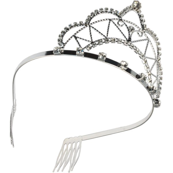 ViciBeads Elegant Bridal Wedding Rhinestone Tiara Crown with Combs