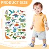 Dinosaur Temporary Tattoos for Kids - 6 Sheets Cute Dino Party Supplies Party Favors, T-rex Fake Tattoo Stickers Decorations, Treat Bag Stuffers for Kids, Classroom School Prize