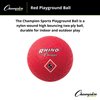 Champion Sports 5" Playground Ball, Red