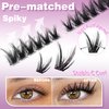 Wispy Spiky Lash Clusters Cat Eye Lashes 12-17mm Manga Cluster Eyelash Extensions C Curl Natural False Eyelashes 156 Pcs Left & Right Individual Lashes with Thin Band Beginner Friendly, by Anforlin