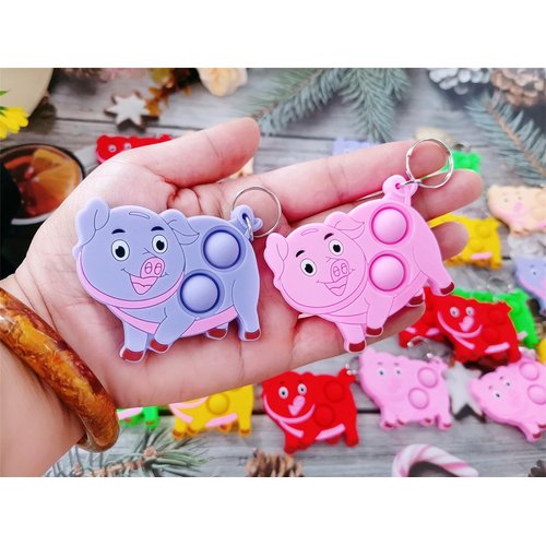 24 Packs Bulk Mini Pig fidgets Toys for Kids Children Classroom Students Gift Prize from Teacher,Pig Animal Birthday Party Favors