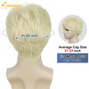 QUEENTAS Mens Wig Short Blonde Wig for Men Natural Cowboy Costume Wigs for Men Short Synthetic Hair Male Wig