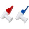 Lovelysp Water Cooler Faucets Water Taps Blue and Red Leak Proof Water Beverage Lever Pour Valves Water Dispenser Accessories (Red+Blue)-2PCS