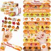 48 Thanksgiving 24PCS Thanksgiving Temporary Tattoos Sticker 24PCS Slap Bracelets Perfect for Themed Birthday Party Favors Baby Showers or Classroom Rewards Ideal Decor and Gifts for Girls and Boys